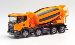 (HO) Scania CG 17 Mixer 4-axle Orange (Model Train)
