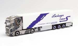 (HO) スカニア R 13 TL冷蔵ボックスレーラー `Lechner Trans` (鉄道模型)