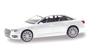 (HO) アウディ A6 リムジン ホワイト (鉄道模型)