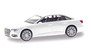 (HO) Audi A6 Limousine White (Model Train)