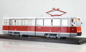 Tram KTM-5M3 White / Red (Diecast Car)