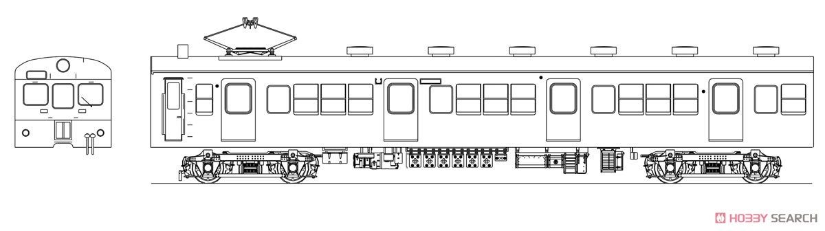16番(HO) 73形可部線セット 2 (クモハ73259 + クハ79004) (組み立てキット) (鉄道模型) その他の画像1