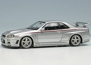 NISSAN SKYLINE GT-R (BNR34) NISMO R-tune シルバー (ミニカー)