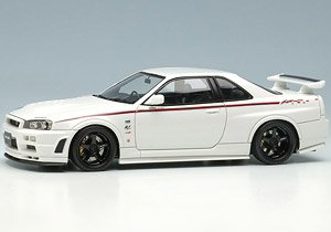 Nissan Skyline GT-R (BNR34) Nismo R-tune White (Diecast Car)