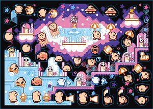 Kirby`s Adventure Stage Sticker (1) Rainbow Resort (Anime Toy)