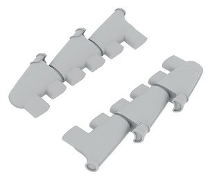 Spitfire Mk.I Exhaust Stacks (for Eduard) (Plastic model)