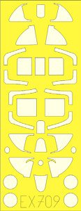 Masking Sheet for Spitfire Mk.I TFace (for Eduard) (Plastic model)