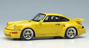 Porsche 911 (964) Turbo S Light Weight 1992 スピードイエロー (ブラック/イエローインテリア) (ミニカー)