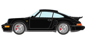 Porsche 911 (964) Turbo S Light Weight 1992 ブラック (ブラック/レッドインテリア) (ミニカー)