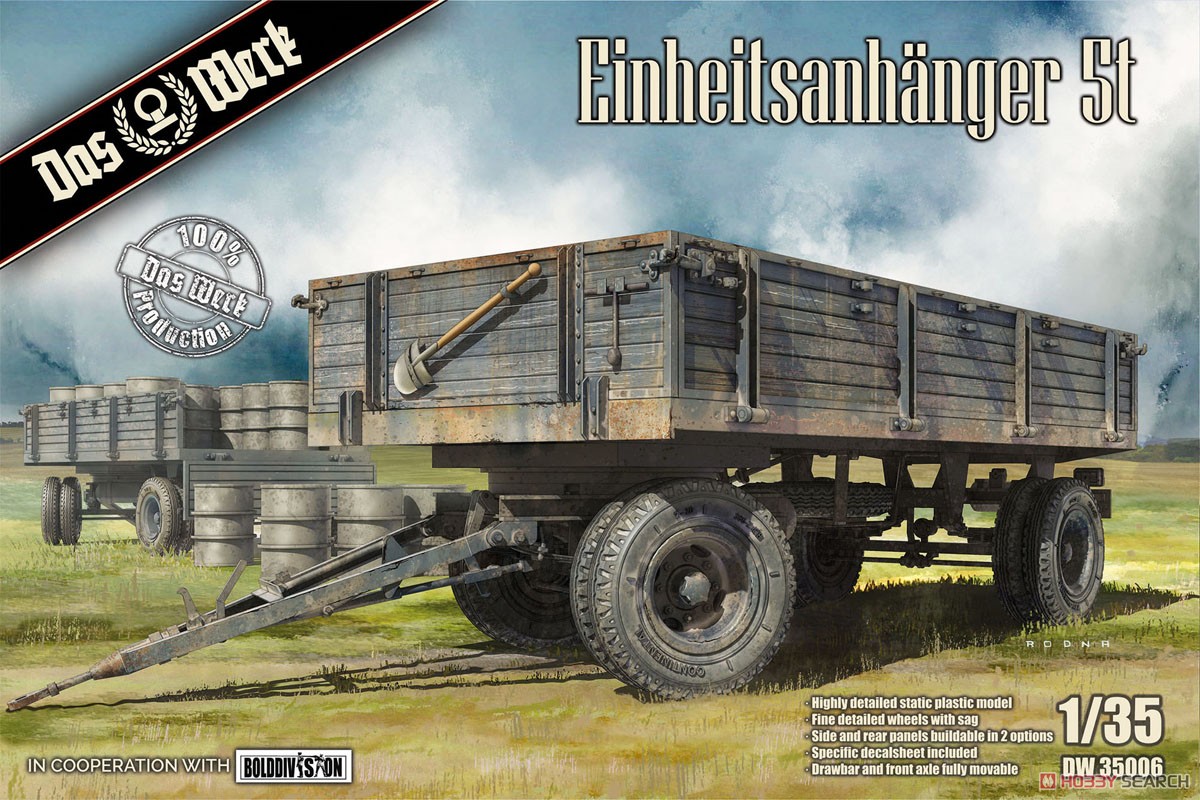 Einheitsanhanger 5t (German Uniform 5t Trailer WW2) (Plastic model) Package1