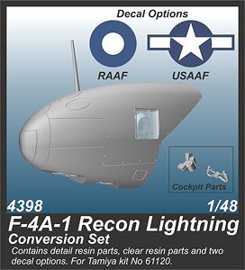 F-4A-1 Recon Lightning Conversion Set (for Tamiya) (Plastic model)
