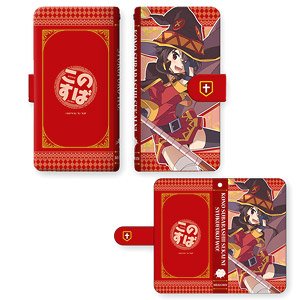 [KonoSuba: God`s Blessing on this Wonderful World! 2] Book Style Smart Phone Case Ver.2 M Size Design 02 (Megumin) (Anime Toy)