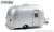 Hitch & Tow Trailers Series 6 - Airstream 16` Bambi Sport in Silver with Curtains Drawn (ミニカー) 商品画像2