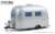 Hitch & Tow Trailers Series 6 - Airstream 16` Bambi Sport in Silver with Curtains Drawn (ミニカー) 商品画像1