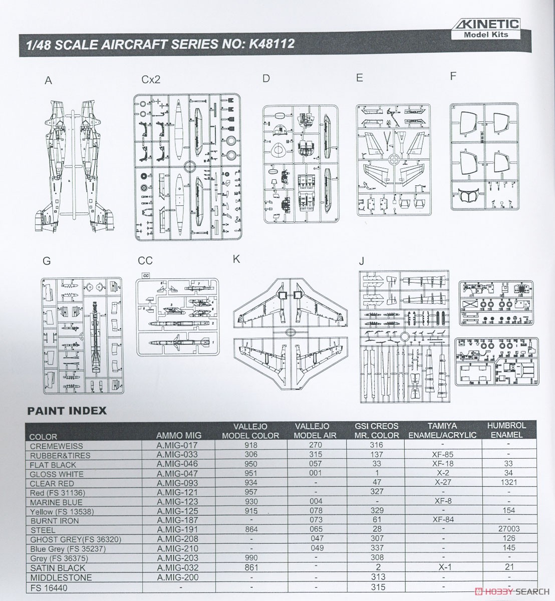 EA-6B プラウラー VMAQ-2 `プレイボーイズ` (プラモデル) 設計図15