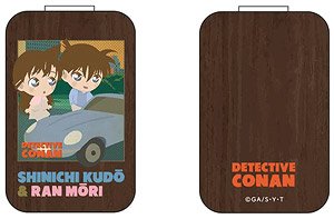 Detective Conan Vintage Pop Car Graphic Compact Miror Shinichi & Ran (Anime Toy)