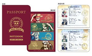 ワンピース パスポート風ノート (A ルフィ・ゾロ・サンジ・ロー) (キャラクターグッズ)