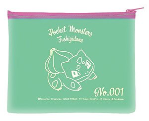 Pokemon Sherbet Cross Series Flat Pouch (B Bulbasaur) (Anime Toy)