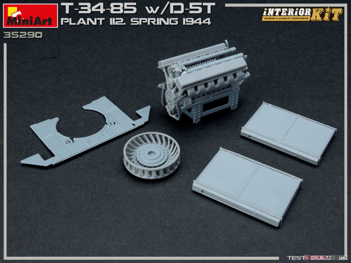 T-34/85 w/D-5T 第 112工場製 1944年春 フルインテリア (内部再現) (プラモデル) その他の画像15