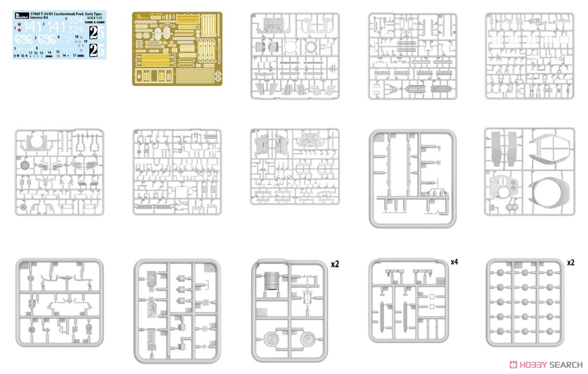 T-34/85 チェコスロバキア製初期型 フルインテリア (内部再現) (プラモデル) その他の画像2