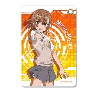 [A Certain Scientific Railgun T] Leather Pass Case Design 01 (Mikoto Misaka) (Anime Toy)