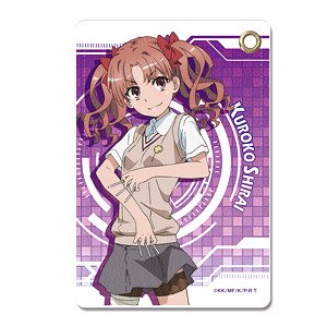 [A Certain Scientific Railgun T] Leather Pass Case Design 02 (Kuroko Shirai) (Anime Toy)