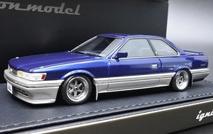 Nissan Leopard 3.0 Ultima (F31) Blue / Silver ※Ron-Wheel (ミニカー)