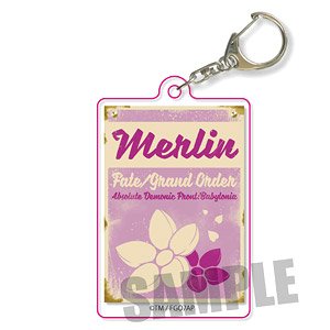 Signboard Key Ring Fate/Grand Order - Absolute Demon Battlefront: Babylonia/Merlin (Anime Toy)