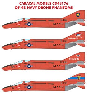 アメリカ海軍 QF-4B ファントムドローン デカールセット (デカール)