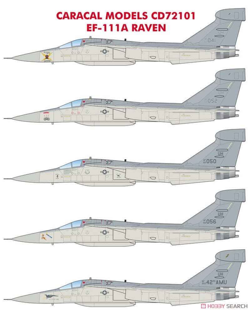 アメリカ空軍 EF-111A レイブン デカールセット (デカール) その他の画像1