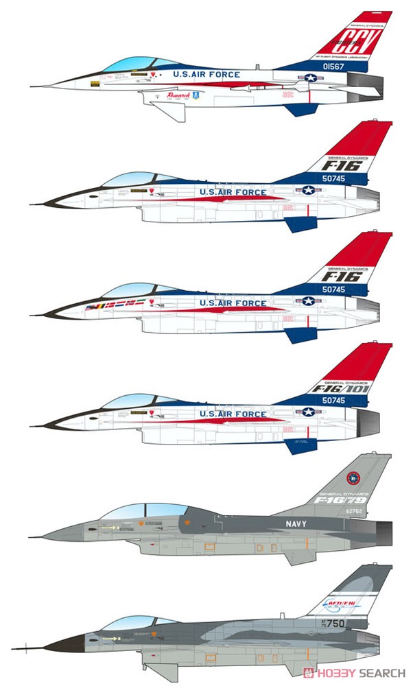 アメリカ F-16 バイパー 初期タイプ デカールセット (デカール) その他の画像2