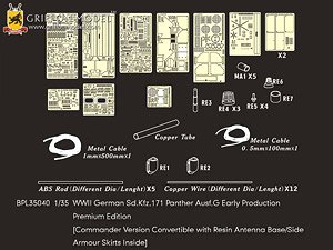 WW.II ドイツ軍 パンターG型 初期生産型用 ディテールアップパーツセット プレミアムエディション (プラモデル)