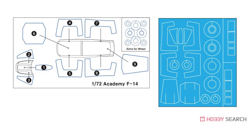 F-14A Tomcat Part.1 - VX-4 `Evaluators` Vandy 1 (for Academy 1/72) (Decal) Other picture1