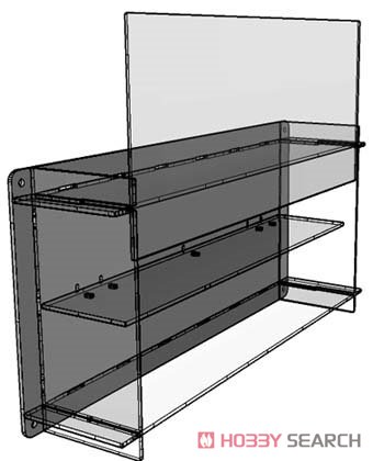 組立式 マルチ ケース 1/24-1/43スケール ワイド (2棚/横長) (ケース・カバー) その他の画像1