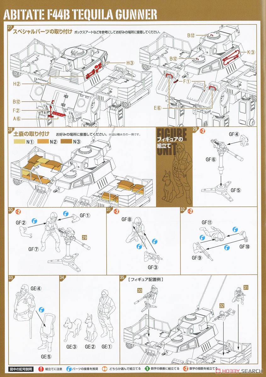 アビテート F44B テキーラガンナー (プラモデル) 設計図5