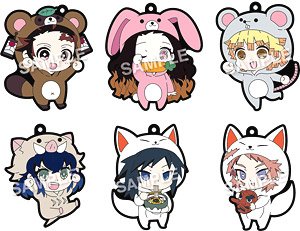 えふぉるめ 鬼滅の刃 パジャキャララバーストラップ 第5弾 (6個セット) (キャラクターグッズ)