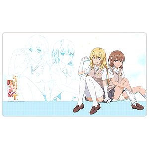 [A Certain Scientific Railgun T] Rubber Mat (Mikoto Misaka & Misaki Shokuhou/School Uniform) (Card Supplies)