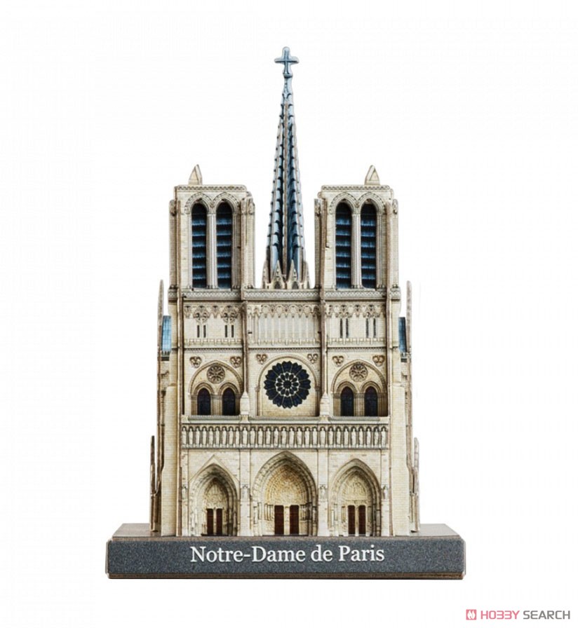 ノートルダム大聖堂 (フランス、パリ) (ペーパークラフト) (プラモデル) 商品画像3