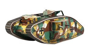 Heavy Tank Mark V Male Gustav (Paper Craft)