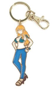 One Piece Stained Glass Style Key Chain Nami (Anime Toy)