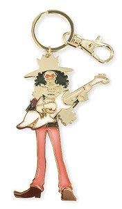 One Piece Stained Glass Style Key Chain Brook (Anime Toy)