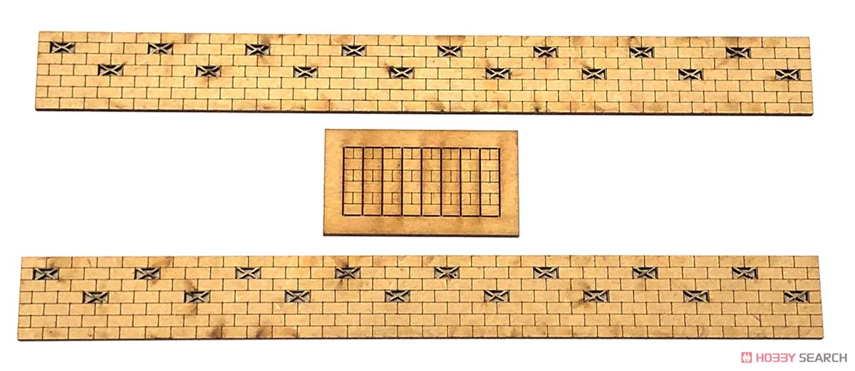 16番(HO) [memory`s(メモリーズ)] ブロック塀 千鳥積み・穴あり キット (鉄道模型) 商品画像2