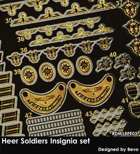 Heer Soldiers Insignia Set (Plastic model)