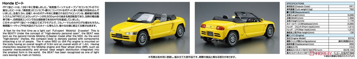 ホンダ PP1 ビート `91 (プラモデル) その他の画像2