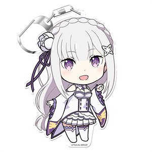 Re:Zero -Starting Life in Another World- Puni Colle! Key Ring (w/Stand) Emilia (Anime Toy)
