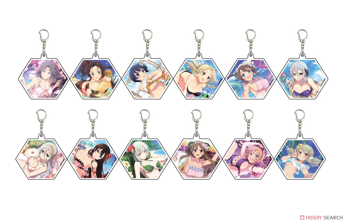 Acrylic Key Ring [Shinovi Master Senran Kagura New Link] 02 Box (Set of 12) (Anime Toy) Item picture1