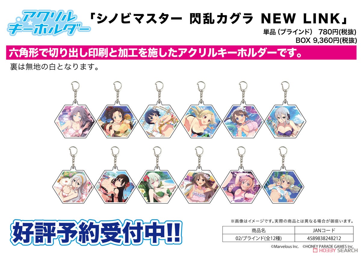 Acrylic Key Ring [Shinovi Master Senran Kagura New Link] 02 Box (Set of 12) (Anime Toy) Other picture1