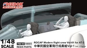 ROCAF Modern Flight Crew Vol-01 for AT-3 (1 set : 2 Figures) (Plastic model)