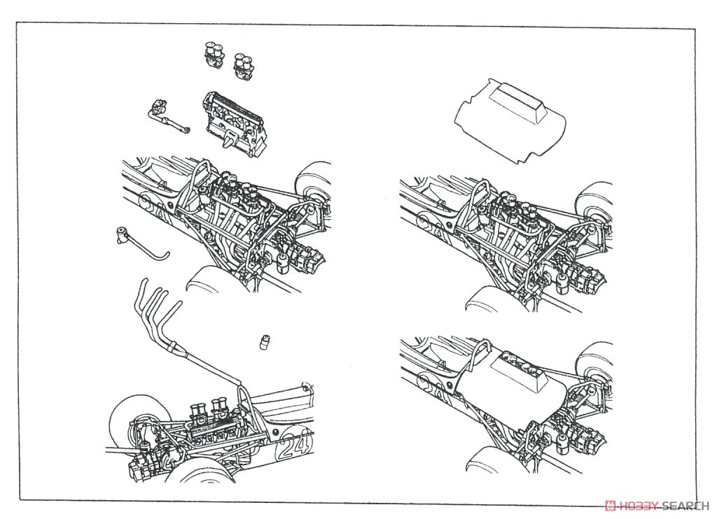 BT18用 SCA Engine Trans kit (レジン・メタルキット) 設計図1
