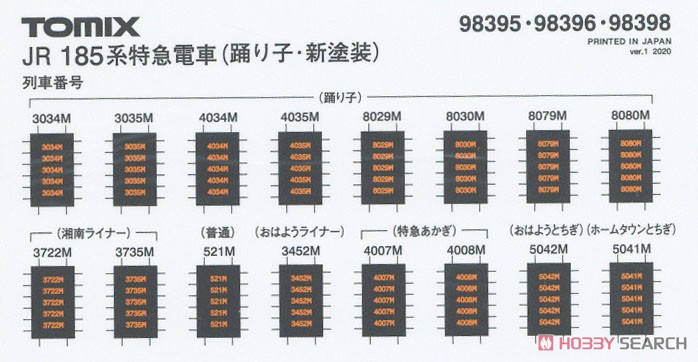 JR 185-0系 特急電車 (踊り子・新塗装・強化型スカート) 基本セットB (基本・5両セット) (鉄道模型) 中身2